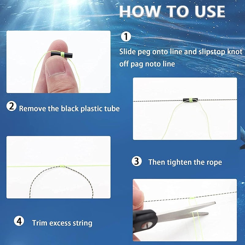 YOTO Bobber Stops for Fishing,Float Bobber Stops String Knots&Fishing Glow Beads - Image 3